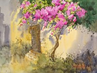 Sadia Arif, 11 x 15 Inch, Watercolor on Paper, Cityscape Painting, AC-SAD-064